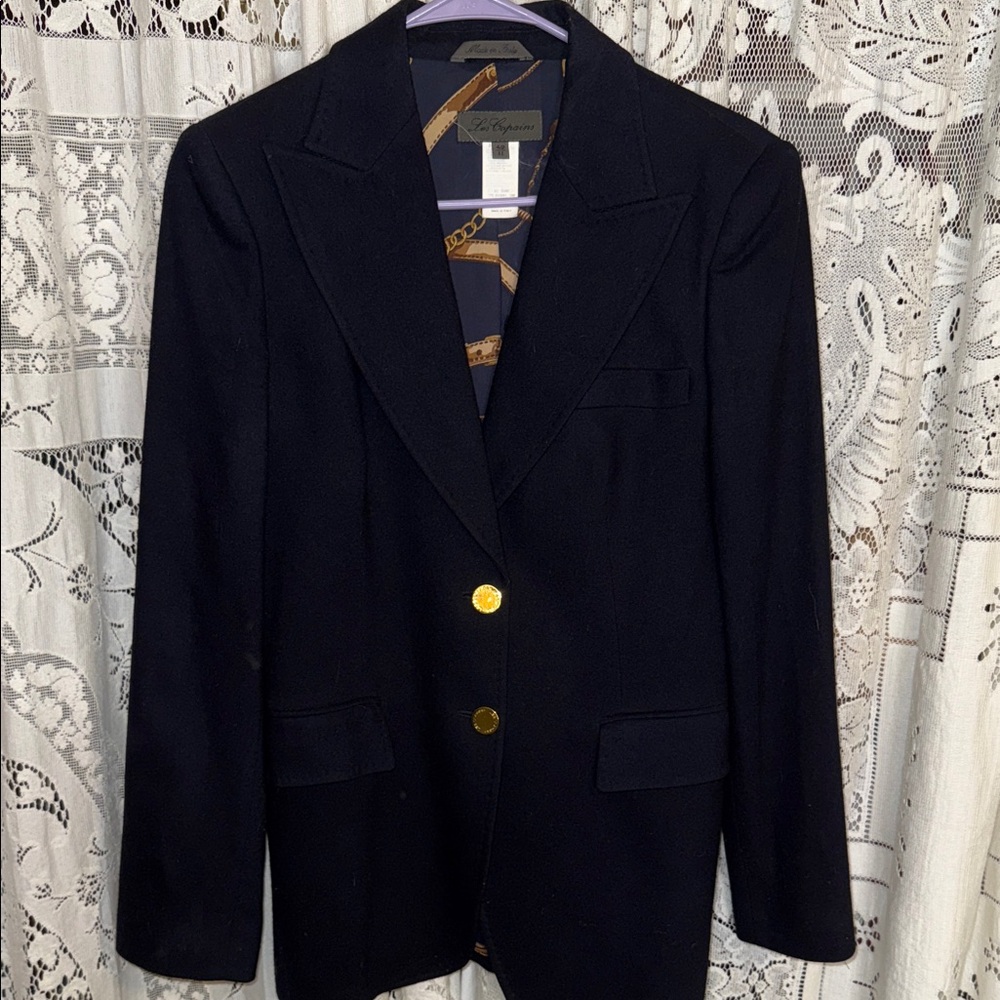 Les Copains Navy Blazer with Gold Buttons